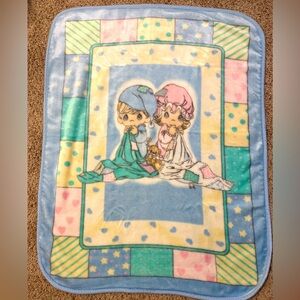 Vintage Precious Moments boy & girl blanket.